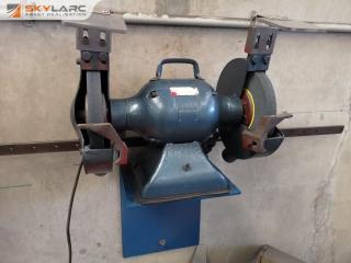 230mm Bench Grinder w/ Wall Mount Bracket