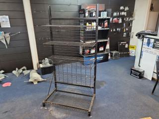 Retail Display Shelf & Hook Rack Unit