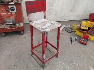 Heavy Steel Workshop Stool Chair