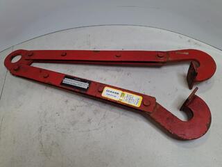 Red steel lifting clamp pair 500kg
