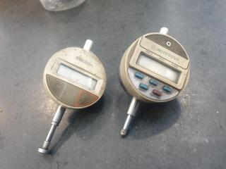 2 x Mitutoyo Digital Dial Gauges