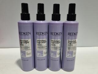 Redken Blondage High Bright Treatment, 4x 250ml bottles