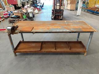 Steel Workbench with Record 35P Steel Vice
