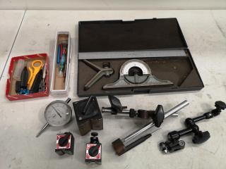 Assorted Engineering Tools, Gauges, & More