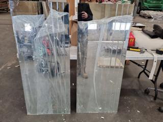 2x Beveled Wall Mirrors