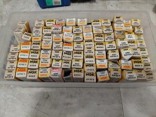 NGK spark plug box lot