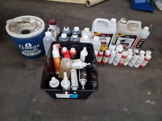 Assortment of Upholstery Cleaners, Oils, and Protectants