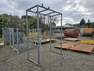 Box Section Steel Frame Stand