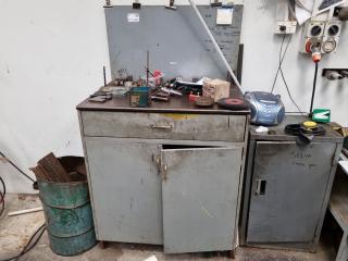 Sturdy Workshop Workbench Cabinet / Drawer Unit