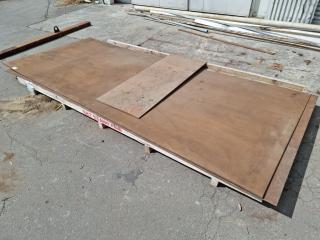 3x Sheets of Steel Plate