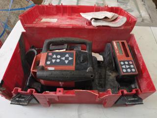 Hilti PR 25 Rotating Laser Leveler w/ PRA 25 Laser Reciever & Case