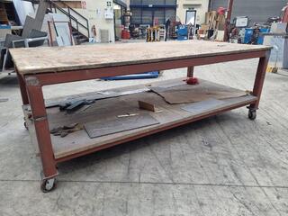 Heavy Steel Workshop Mobile Table