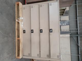 2x Europlan 4 Door Locker Units