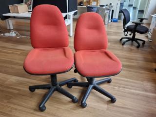 2x EOS Spectrum 2 Adjustable Office Desk Chairs