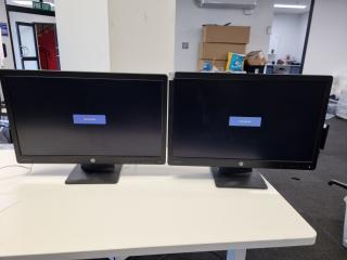 2x HP ProDisplay 23" Full HD LED Monitors P232