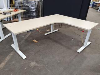 Adjustable Height Office Corner Desk