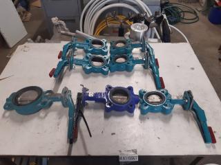 Assorted Lot Of Butterfly Valves