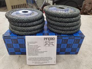 PFERD 125mm Polifan Flapdisks, 9x Units