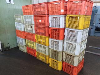 29 Stackable Plastic Workshop Crates