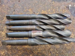 5 x Morse Taper Drill Bits 