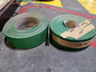 2x Industrial Conveyor Belt Rolls, Each 60mm widths