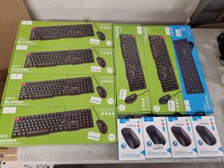 Assorted Hoco Branded Keyboard & Mouse Sets, New