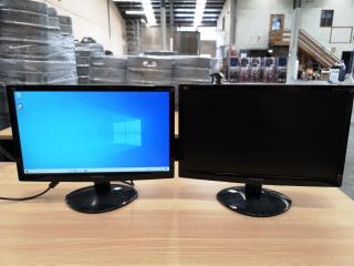 2x ViewSonic 19"" LED Computer Monitors