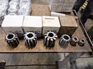 6 x Gear Hobber Cutters