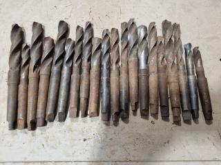 20x Assorted Drills w/ Morse Tapper No.2 Shanks