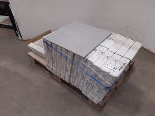 84 x Smoothed Grey Ceramic Tiles (17.01m²)