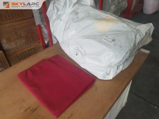 Bag of 34 Maroon Table Cloths