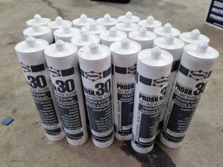 22x Admil Professional Prosil 30 Premium Glazing Adhesive & Sealant