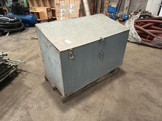Steel Storage Box with Assorted Tools