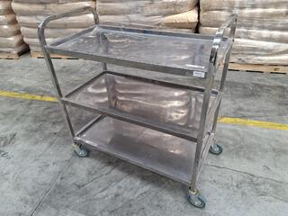 Stainless Steel 3 Shelf Trolley