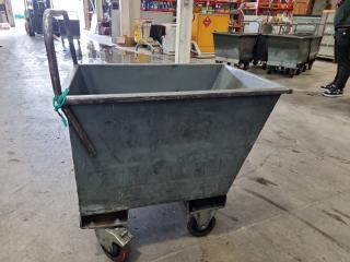 Heavy Duty Steel Scrap Material Bin Trolley