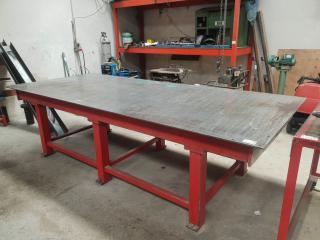 Large Heavy Industrial Workshop Steel Table