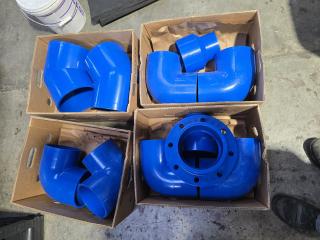 PVC-U 160 Pipe Fittings and Elbows Blue