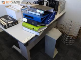 Assorted Office Accessories, Folders, Racks, & More