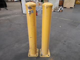 Pair of Heavy Duty Industrial Safety Bollards