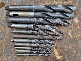 12x Morse Taper Drills, Imperial Sizes