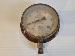 Vintage Ship Pressure Gauge by Nissin