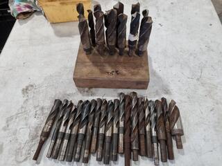 33x Assorted Straight Shank Drills