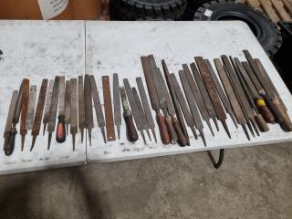 37x Assorted Hand Files