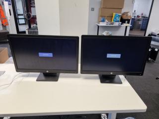 2x HP ProDisplay 23" Full HD LED Monitors P232