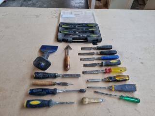 Assortment of Chiseling Equipment