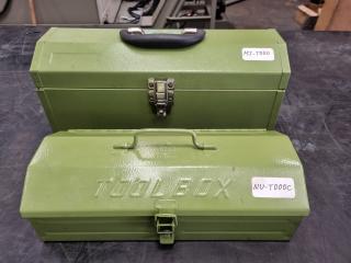 2x Steel Workshop Toolboxes