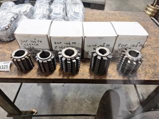 5 x Gear Hobber Cutters