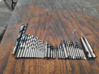 Large Assortment of Endmills/Tap Drills