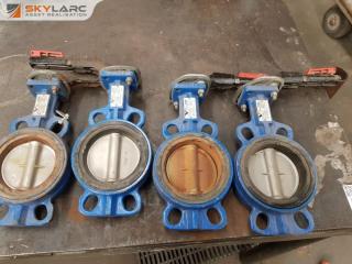 4 x DN100 Butterfly Valves