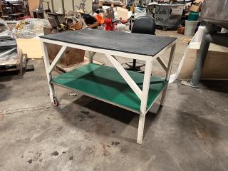 Plastic Top Steel Workshop Bench